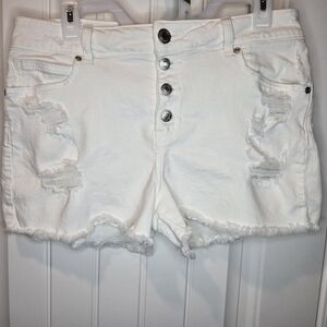 Maurices White Shorts Womens 11/12